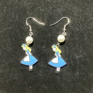 Blue and Yellow Alice Earrings